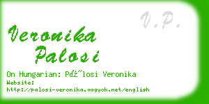 veronika palosi business card